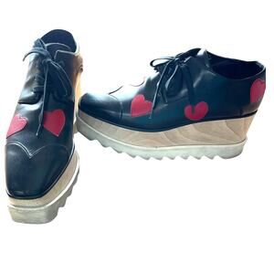 Stella McCartney Elyse Heart Platform Oxfords
